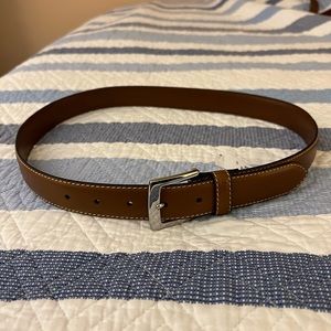 Brooks Brothers Brown Leather Belt NWT Size 32